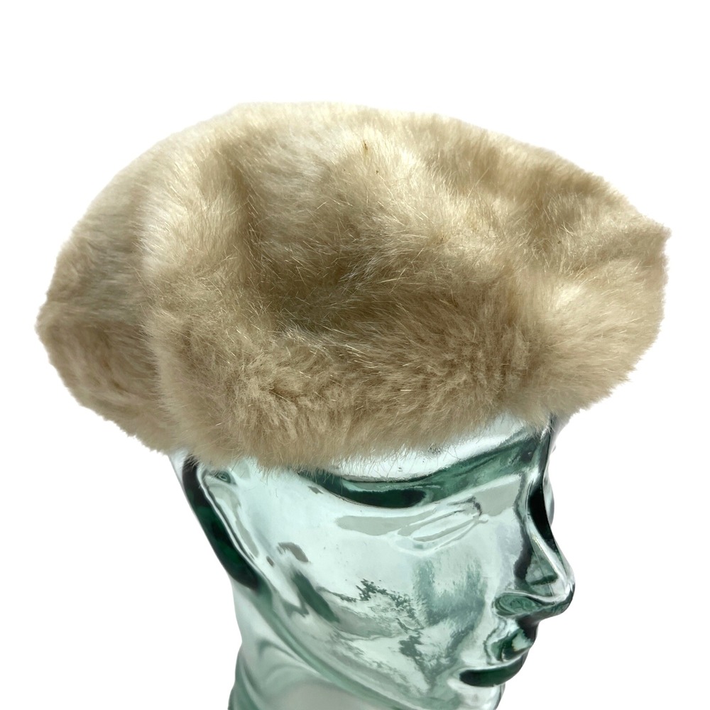 Unbranded Womens Hat Faux Fur Round Stretch‎ Hat Cap Stretch One Size Fits All